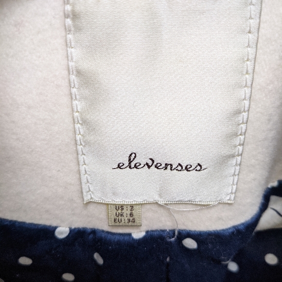 - Anthropologie wool trench coat size 2 - Picture 3 of 3